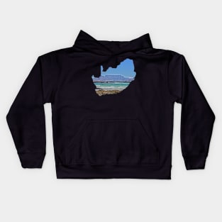 Iconic Table Mountain of South Africa Kids Hoodie